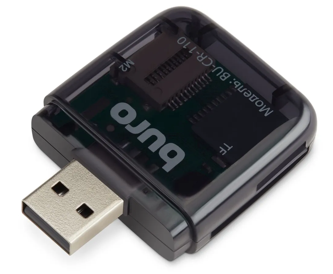 Кард-ридер  Buro BU-CR-110 черный USB2.0
