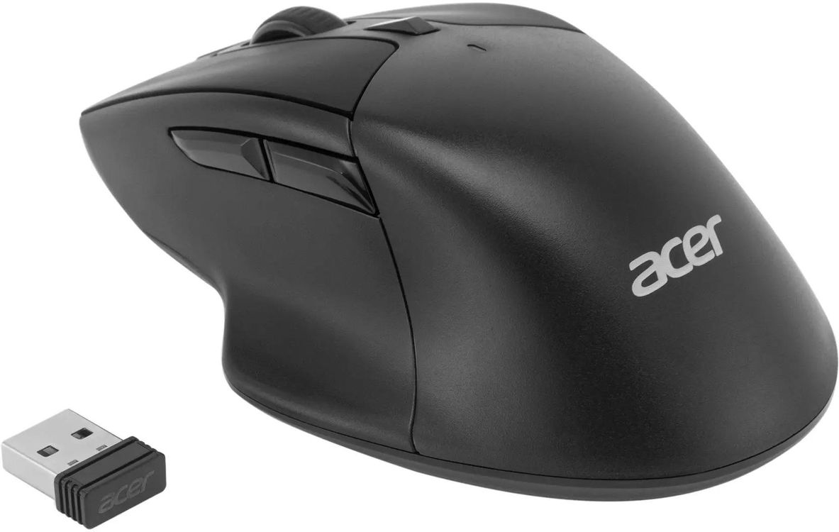 Мышь Acer OMR150 черный оптич. 1600dpi беспров. USB 6but (ZL.MCEEE.00K)
