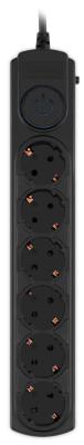 Фильтр сетевой Ippon BK-6-EU-5-10-B 5м (6 розеток) черный