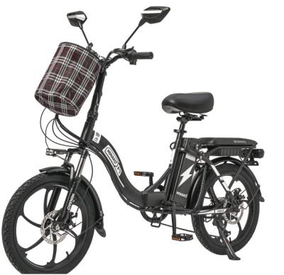 Электровелосипед Minako F7 черный колеса 20'', 48V/10А, складной, до 40км на заряде