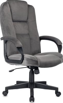 Кресло руководителя Бюрократ CH-800 Fabric темно-серый крестов. пластик