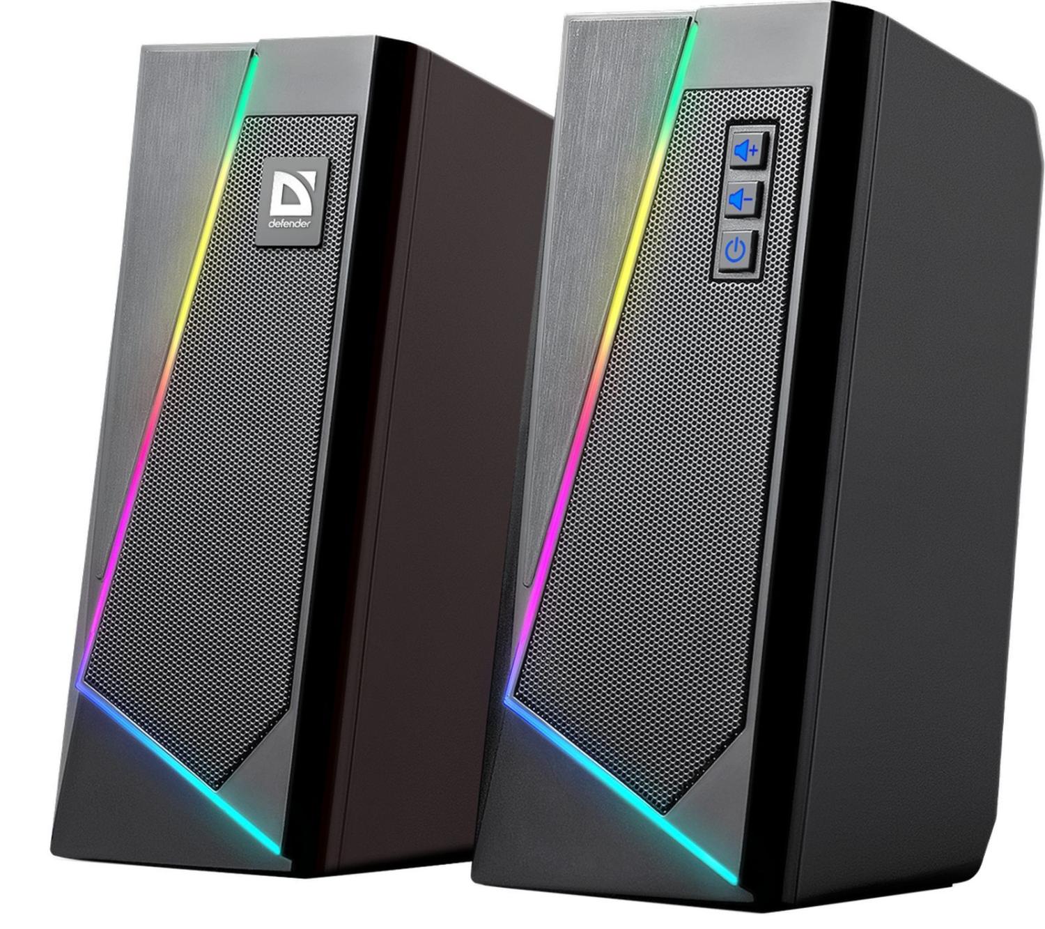 Колонки DEFENDER Solar 3 10Вт, BT подсветка, питание от USB