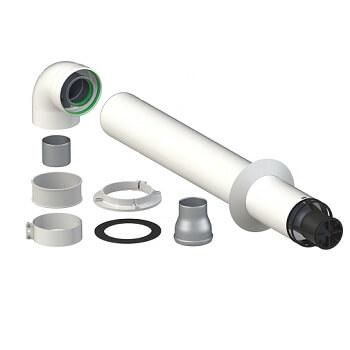 Комплект дымохода коаксиальный 60/100L=750мм VARMA универсальный антилед (A-001 + А-002)