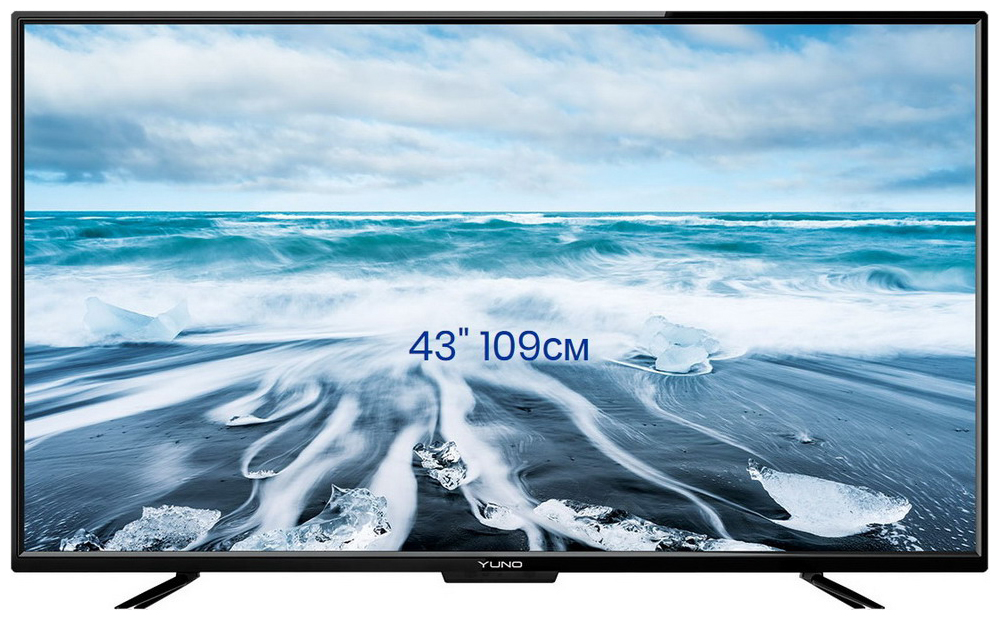 Телевизор 43" Yuno ULM-43FTC145 черный/FULL HD/50Hz/DVB-T2/DVB-C