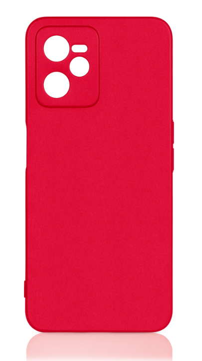 Чехол для Realme С35, красный, силиконовая накладка, DF rmCase-23 (red)