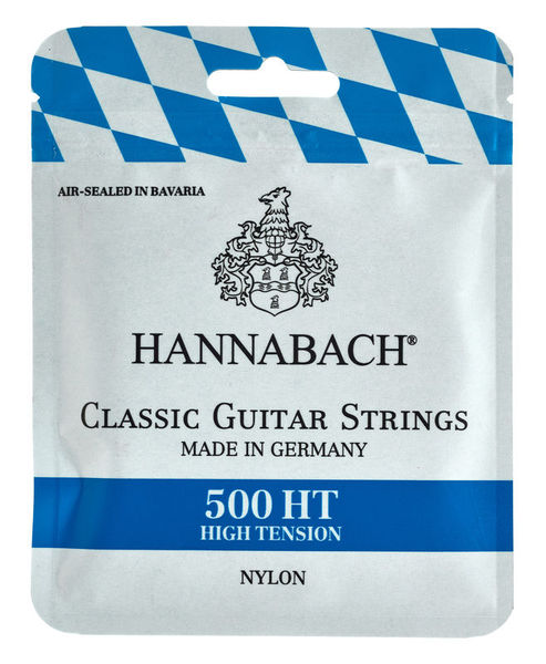 Струны для классической гитары 500HT < посеребренная медь, сильное натяжение, Hannabach>