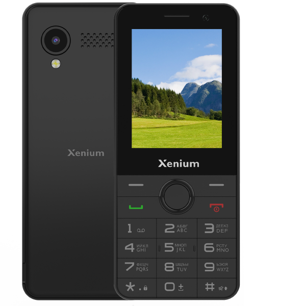 Сотовый телефон Xenium X900 черный(4G,1*SIM, 2,4",320х240,mSD до 32Gb,0.3+0.3 Мп,1700 мАч,FM,Type-C)