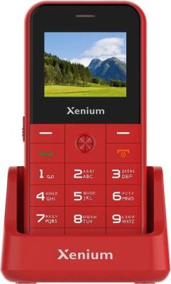 Сотовый телефон Xenium X718 красный (2G,2*SIM, 1,77",160х128,mSD до 32Gb,0.3 Мп,1000 мАч,FM,Type-C)