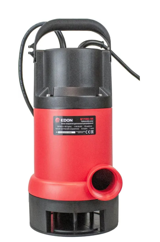 Насос погружной Edon Q1100/35 дренажный для гряз. воды
