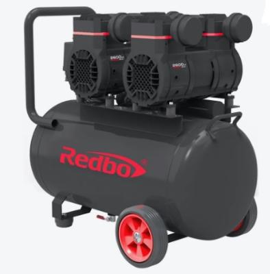 Компрессор REDBO ACN-50/2600*2 безмаслянный, 2600Вт, 210 л/мин, ресивер 50л, 8 бар
