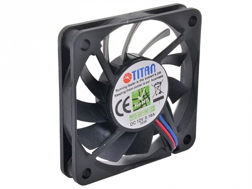 Вентилятор  50x50x10 (5010M12Z, sleeve, 3pin, Black)