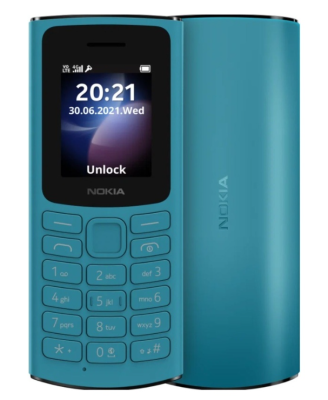 Сотовый телефон Nokia 105 TA-1551 4G DS Blue (2*nanoSIM,1.8",160х128,1450 мАч,FM-радио,BT,фонарик)