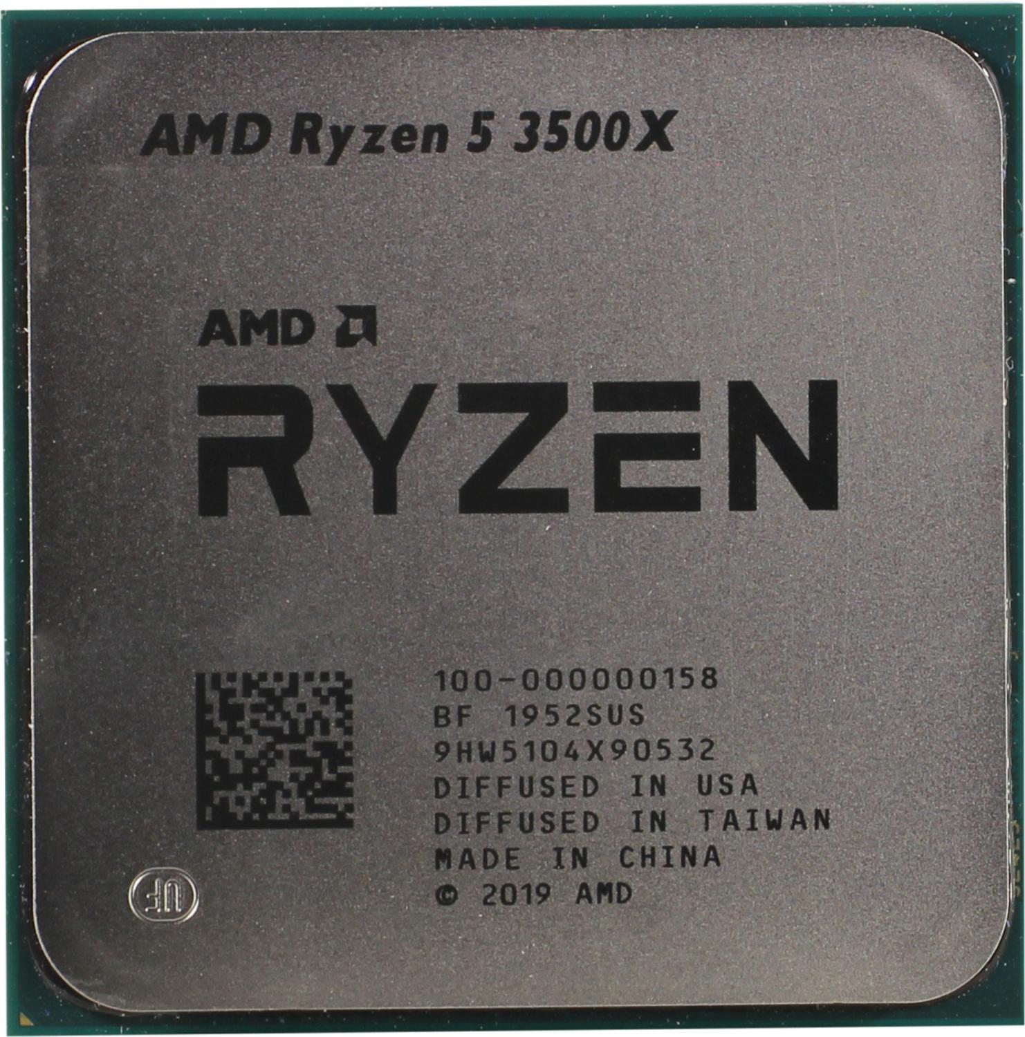 Процессор AMD RYZEN 5 3500X <3,6-4,1GHz, 6/6cores, DDR4-3200, 65Вт> Matisse AM4 (нет видео)