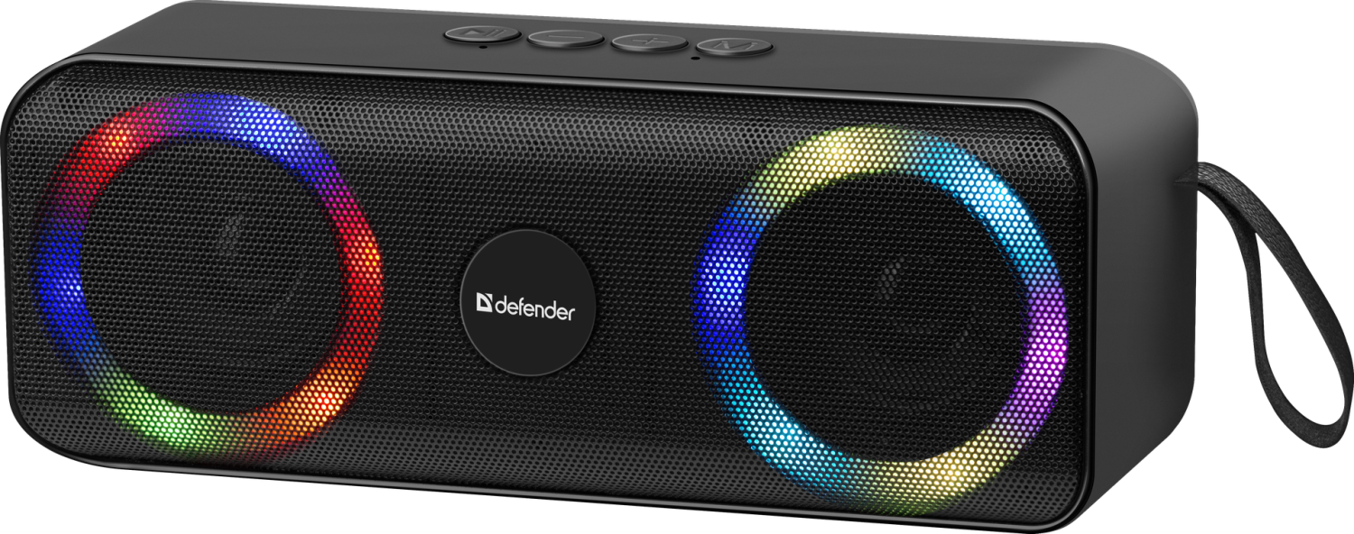 Портативная акустика DEFENDER Q1 10Вт, Light/BT/FM/USB/TF/AUX 