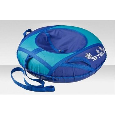 Санки надувные  90 см STELS Тюбинг тент с камерой в коробке (Серый/Красный)