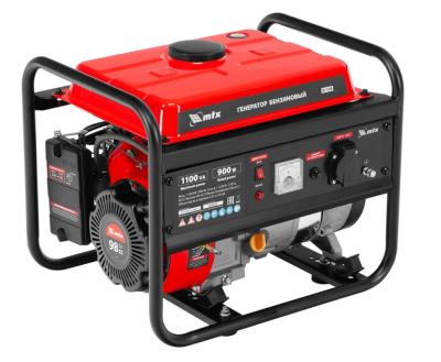 Генератор  бензиновый MTX RS-1500, 1,1 кВт, 230В, ручной стартер