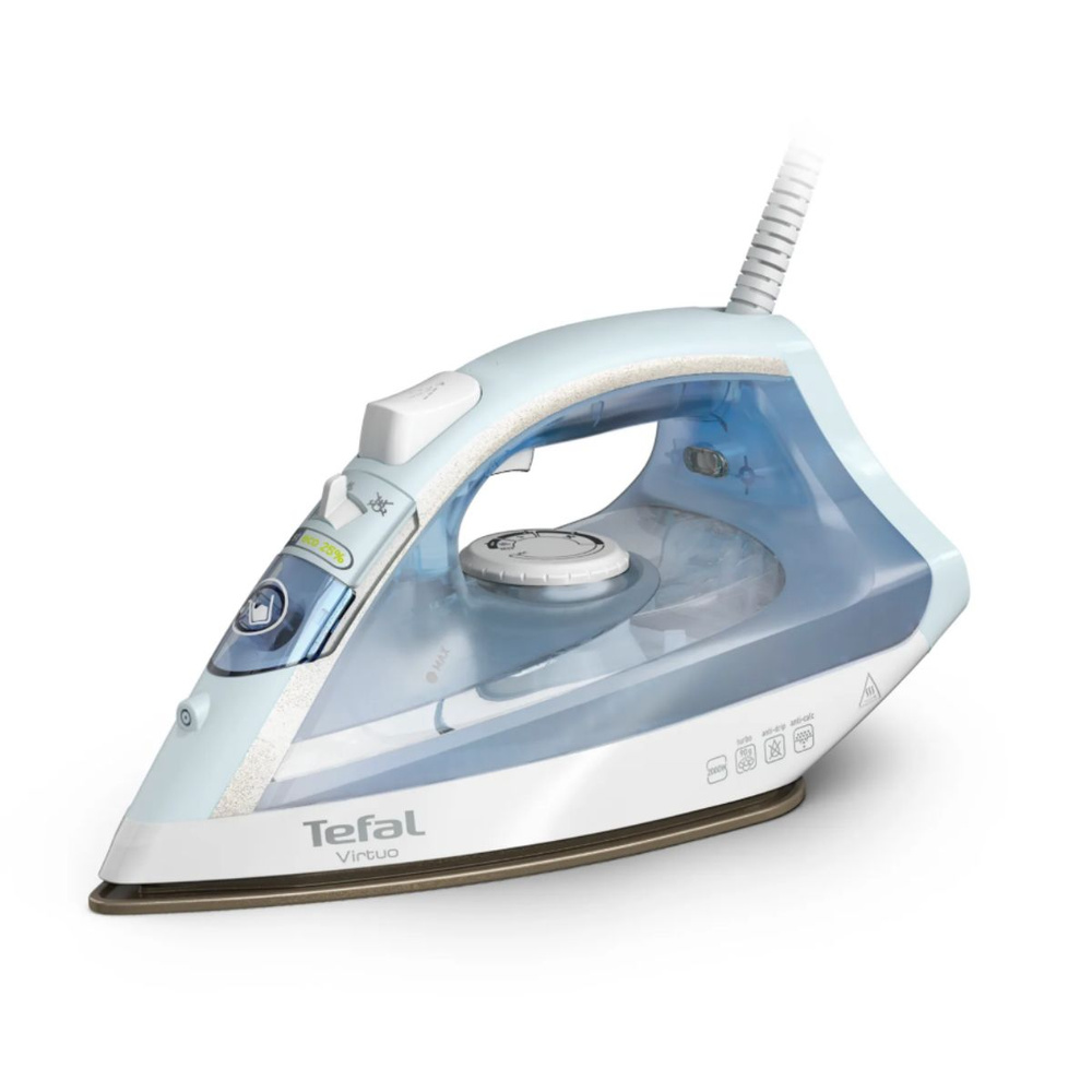 Утюг Tefal FV1R15F1 2000Вт белый/голубой