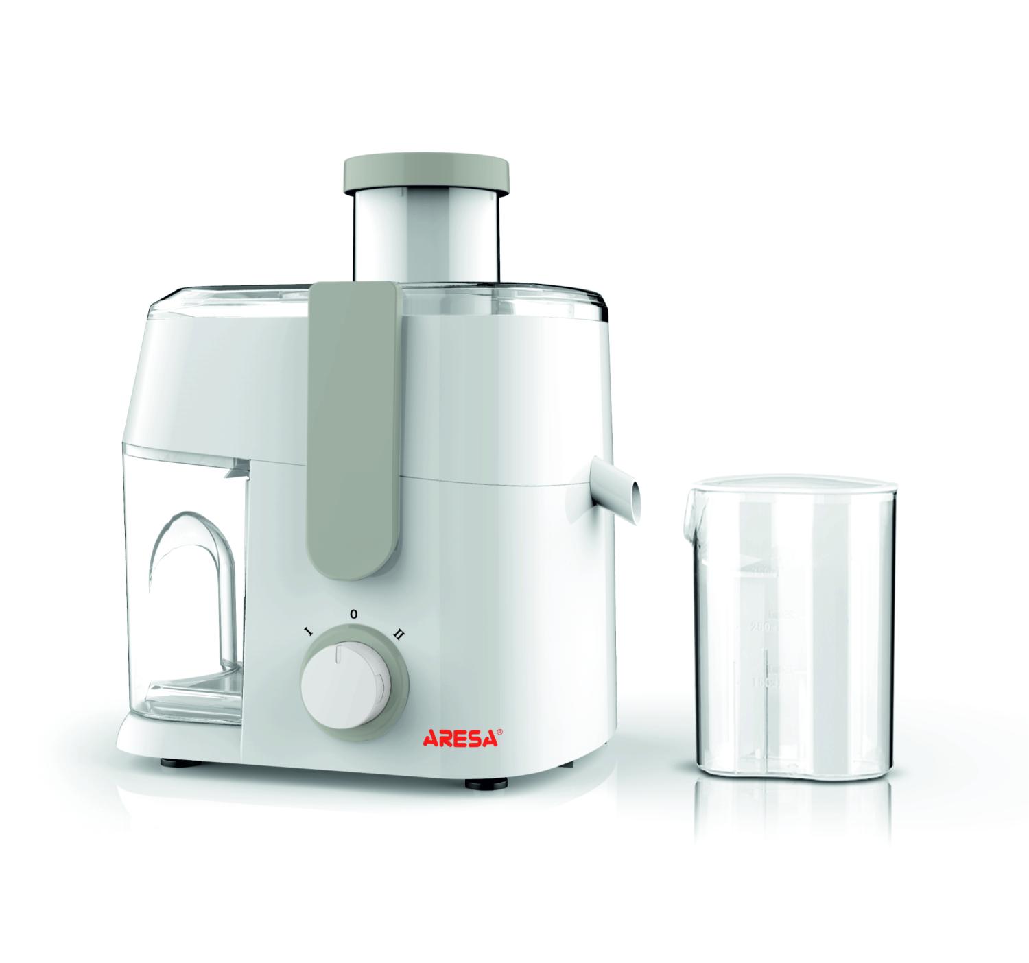 Соковыжималка Aresa AR-2501(500 Вт,2 скорости,горловина 60 мм, контейнер для сока с пеноотделителем)