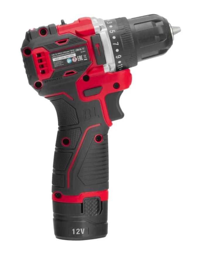 Аккумуляторный шуруповерт MTX CDB-BL-12, бесщет., Li-Ion, 12 В