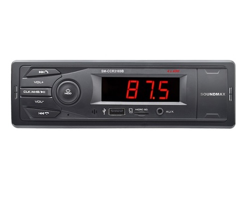 Автомагнитола Soundmax SM-CCR3169B (черный)
