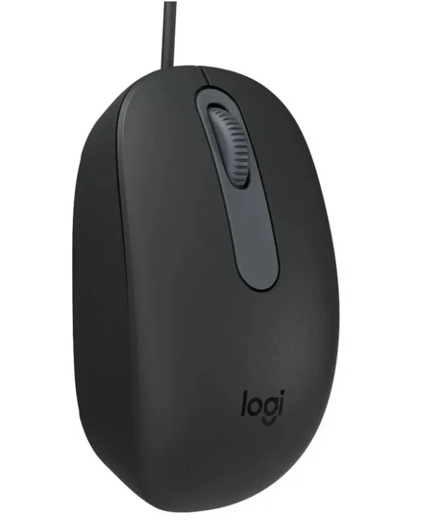 Мышка Logitech M86 Black проводная оптическая для ноутбука 8000dpi USB (910-007661)