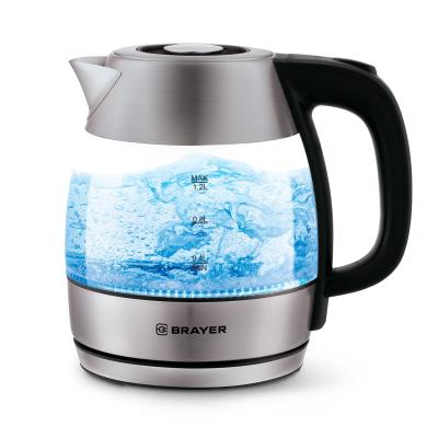 Чайник Brayer 6113BR 1630 Вт, 1,2 л, стеклян.корп, автоотключ