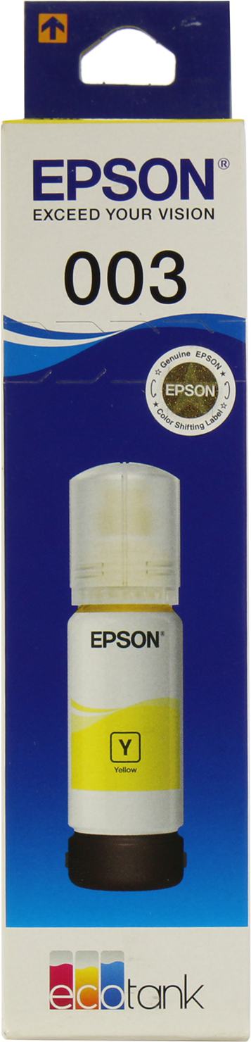 Картридж Epson Original 003 [C13T00V498] Yellow для L1110/3100/3110/3150/3151/5190 (65мл до 7500стр)