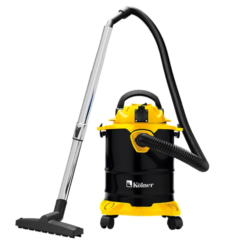 Строительный пылесос Kolner KVC 20L-S 1200Вт, 26л/с, бак 20л металл, сухая/влажн уборка, шланг 32мм,