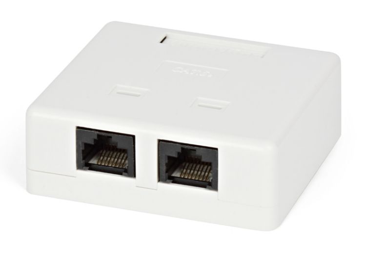 Розетка RJ-45 8P8C для сети категория 5е двойная