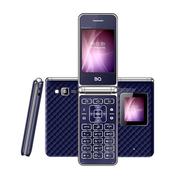 Сотовый телефон BQ BQM-2841 Fantasy Duo синий(2*SIM 2.8" 320х240 BT FM 0.1Мп фон.mSD до 32Gb 800мАч)