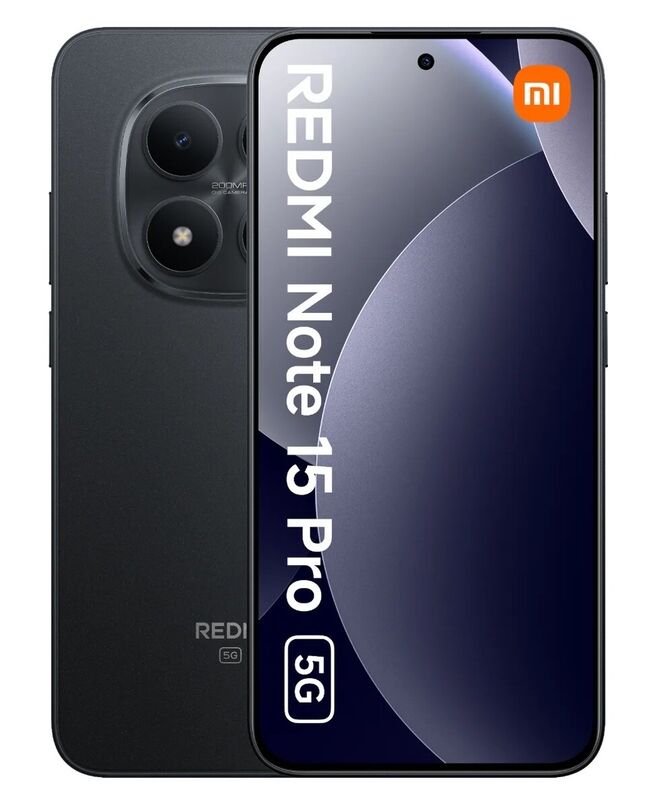 Смартфон Xiaomi Redmi Note 15 Pro 5G 8/512Gb черный<2SIM 6.83" 8х2.6ГГц 2772х1280 200+20 6580 And15>