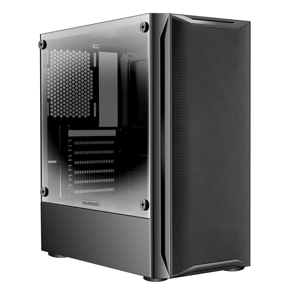 Корпус ATX MidiTower Ginzzu CL145 без БП с окном (3,5"*1/2,5"*1/USB 2.0x 2/USB 3.0x1/audio) ATX