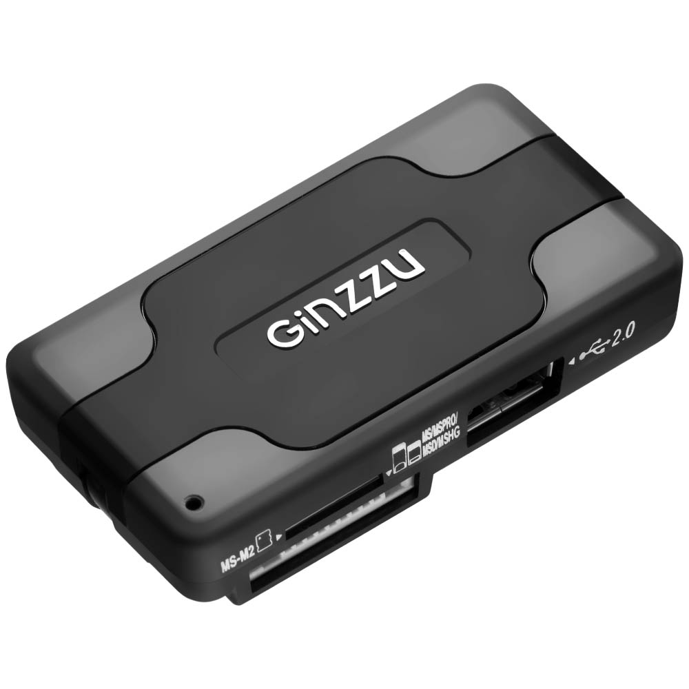 Кард-ридер  Ginzzu GR-417UB USB 2.0 