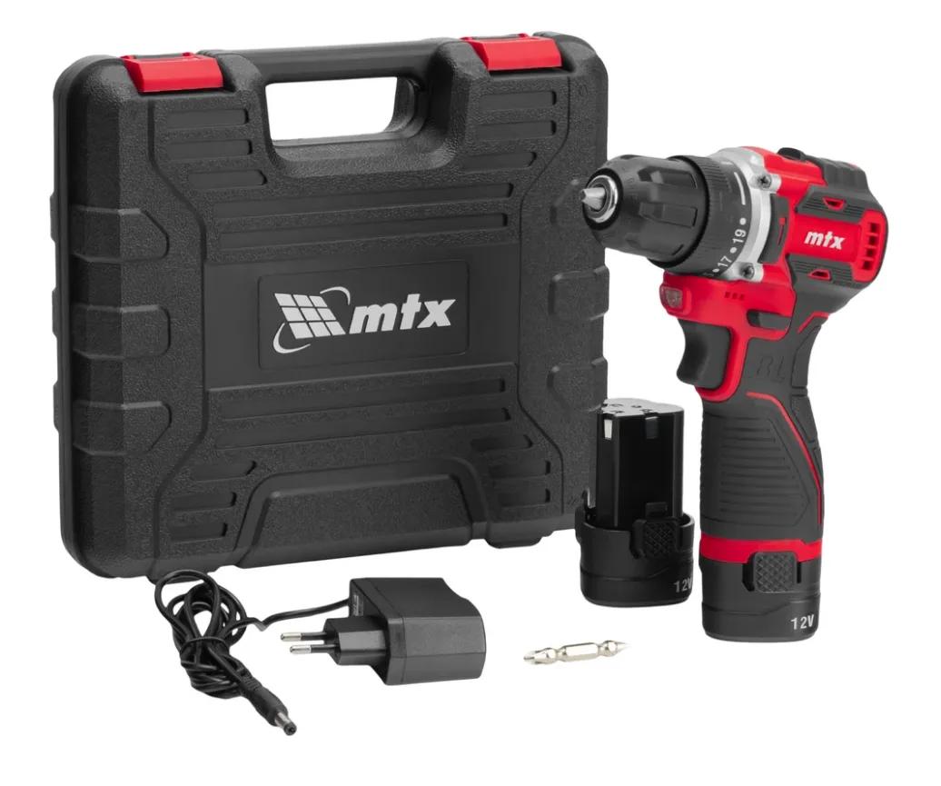 Аккумуляторный шуруповерт MTX CDB-BL-12, бесщет., Li-Ion, 12 В