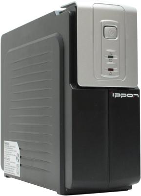 Источник б.п. UPS IPPON BACK Office 600VA(300Вт/12В/7Ач х1шт/170-280В/IEC-320-4роз/кабель 1шт.)Black