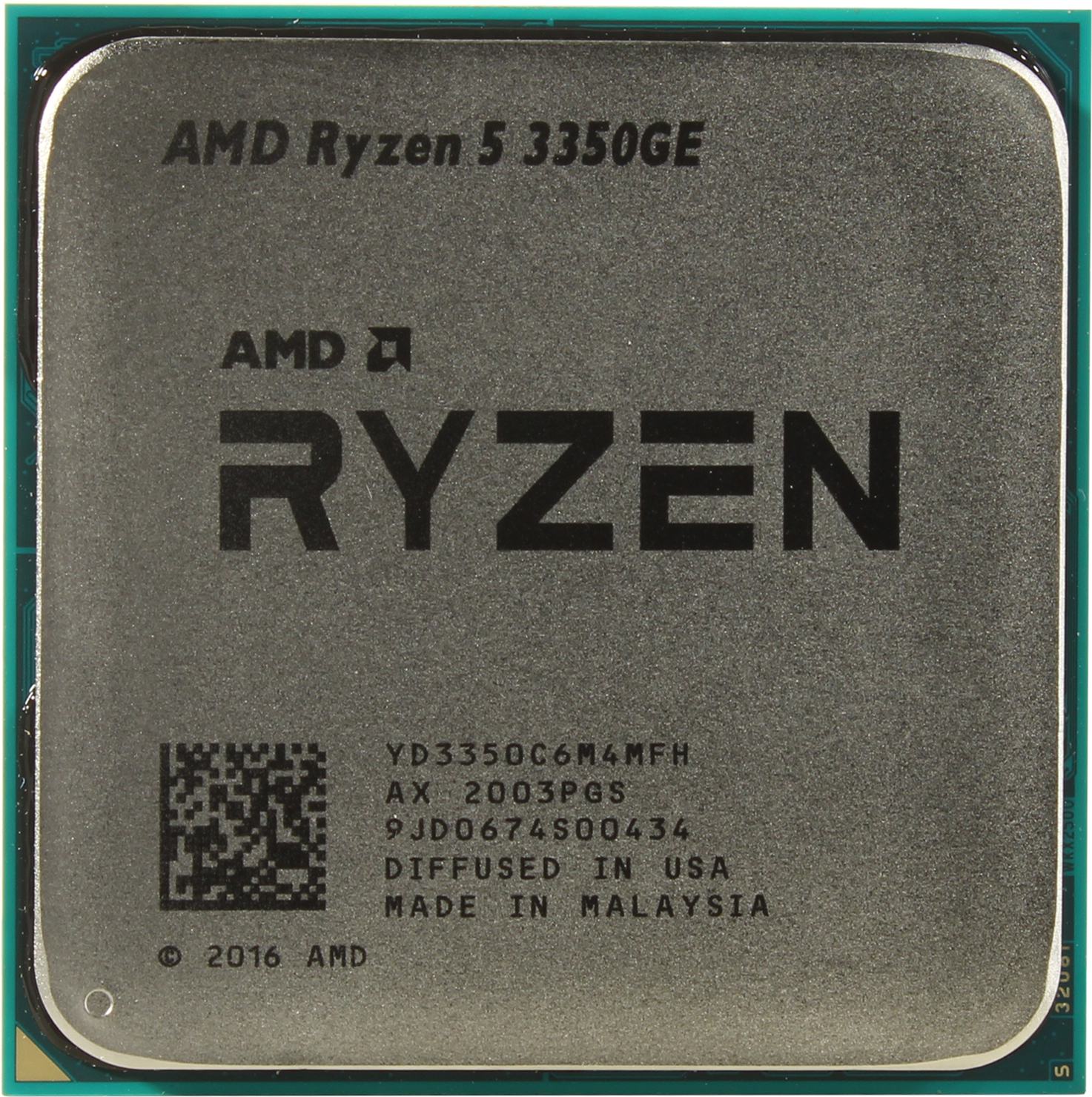 Процессор AMD RYZEN 5 3350GE PRO <3,3-3,9GHz, 4/4cores, Radeon Vega 11, DDR4-2933, 35Вт> Picasso AM4
