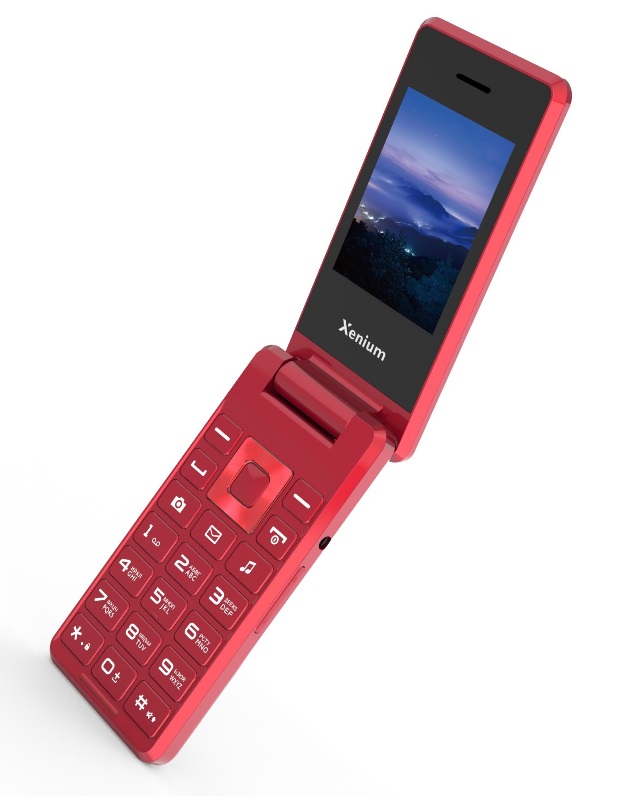 Сотовый телефон Xenium X600 красный(2G,2*SIM, 2,4",320х240,mSD до 32Gb,0.3 Мп,1000 мАч,FM,BT,Type-C)