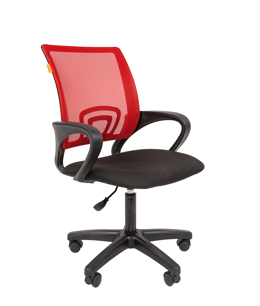 Кресло CHAIRMAN 696 LT, ткань сетка TW красн/чёрный, 120 кг.