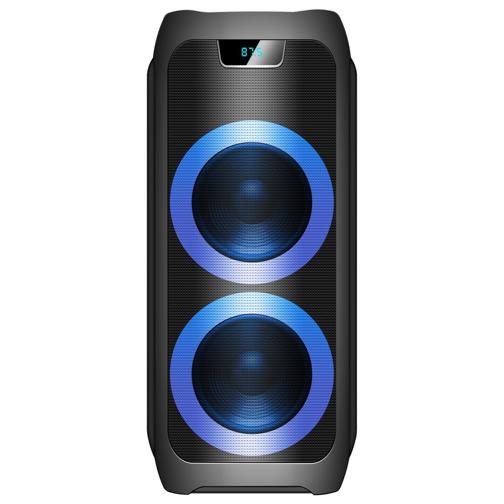 Колонка Ginzzu GM-211, Акустическая система Midi RGB/BT/USB/TF/FM/ДУ
