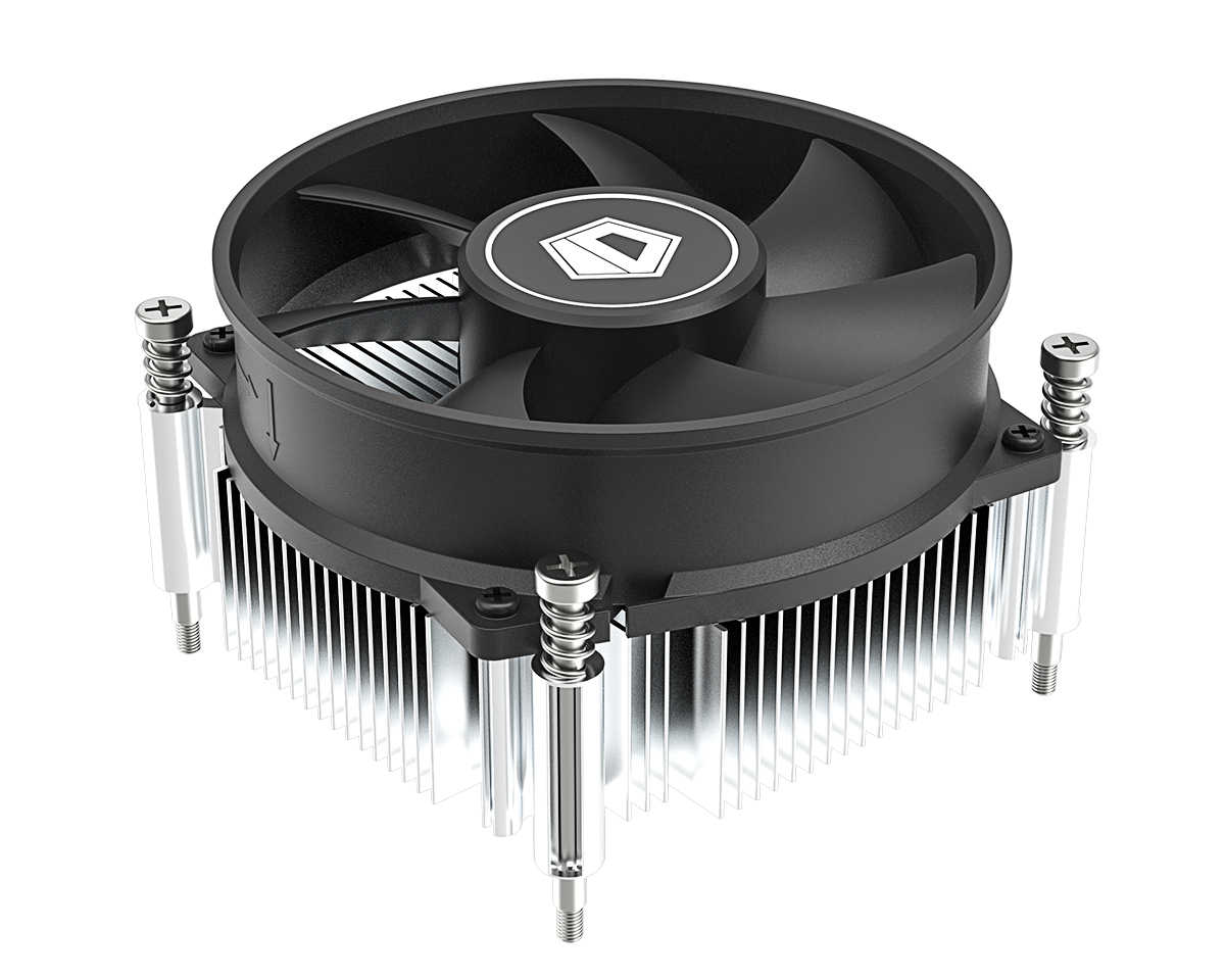 Вентилятор ID-Cooling DK-19 PWM (Intel LGA1700,4-pin,14-25dB,600-2200об/мин,Al,95Вт) винты