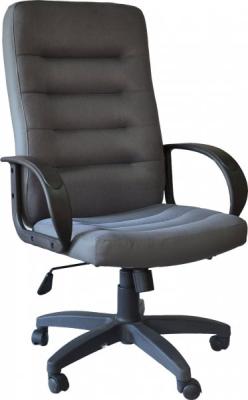 Кресло руководителя  "МИЛАН" экокожа серая,крестовина хром