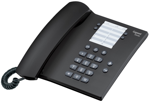 Телефон проводной Gigaset DA100 (черный)