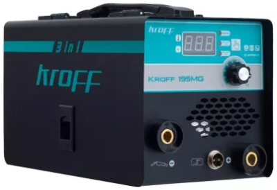Сварочный аппарат Kroff 195MG ПРОФЕССИОНАЛЬНЫЙ инверторный полуавтомат 7,2 кВт, ток 20-195А
