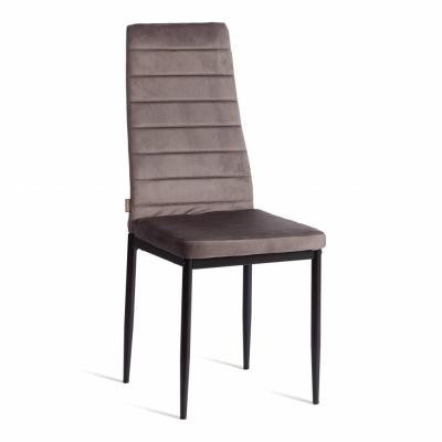 Стул TETCHAIR Easy/Изи (мод. JSC02-1) металл, флок, 41х52х96см, темно-серый HLR24/черный