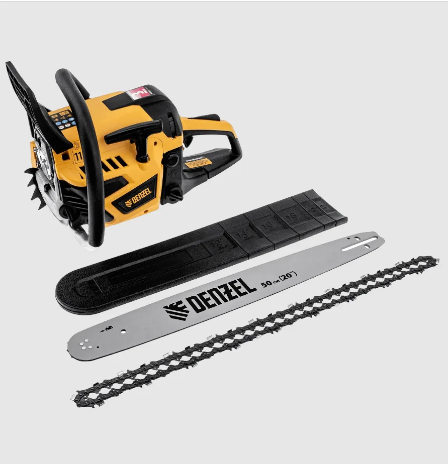 Бензопила Denzel DS-5820, шина 50 см, 58см3, 3,6 л.с., шаг 0,325, паз 1,5 мм, 76 зв