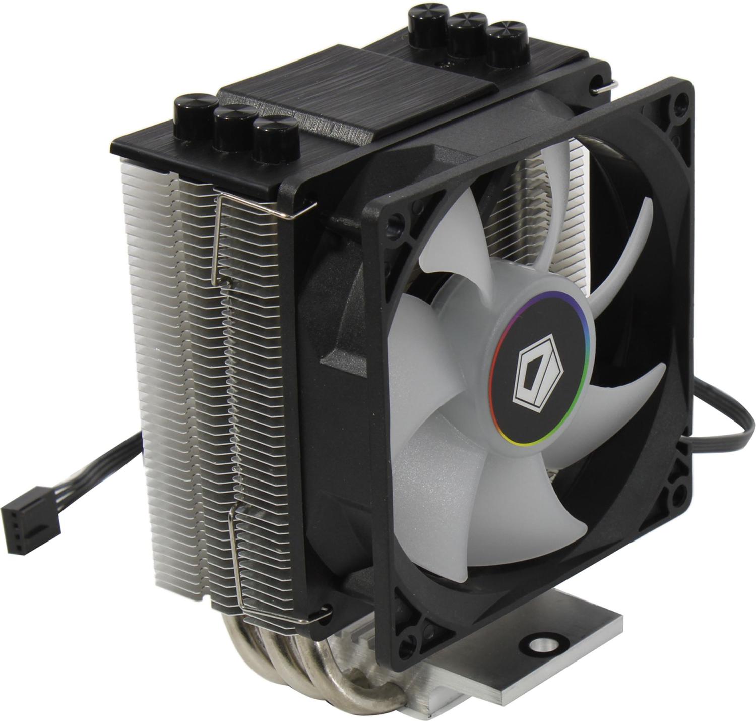 Вентилятор ID-Cooling SE-903-XT PWM LGA1700/1200/AM4 (500-2200 об/мин, 25.8дБ, подсветка, 130 Вт)