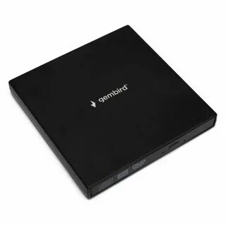 Привод DVD USB внешний Gembird DVD-USB-02 с интерфейсом USB 2.0 пластик, черный