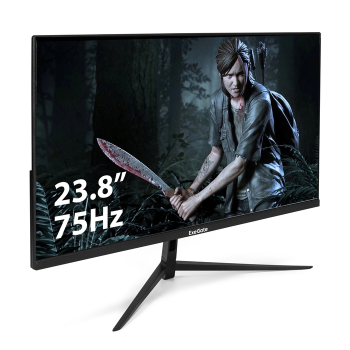Монитор 23.8" ExeGate EZ2400TA (IPS,5 мс,75Гц,1920x1080,16:9,250кд/м,1000:1,178°/178°,DP,HDMI,VGA)