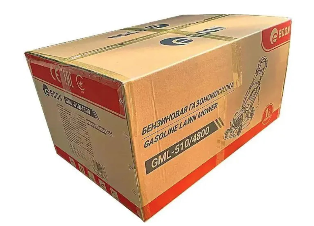 Газонокосилка бензиновая Edon GML-510/4800 (самоходная, 139см3, 5 л.с, шир. скаш. 510мм)