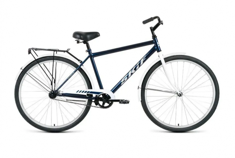 Велосипед SKIF CITY 28 HIGH (28" 1 ск.) 2022, темно-синий/серый